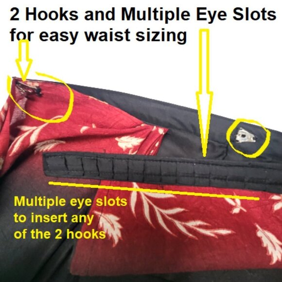 Black and Red Saree PRE-PLEATED Pre Stitched Adjustable Waist Ready to Wear NEW! - Picture 6 of 11